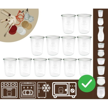 Słoiki WECK 12szt/ żaroodporny słoik 850ml MOLD