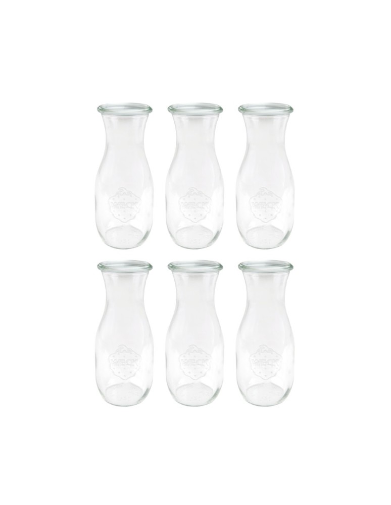 Słoiki i butelki - Słoiki WECK 6szt/ żaroodporna KARAFKA 1l 1062ml BUTELKA - product MODO24.PL 32