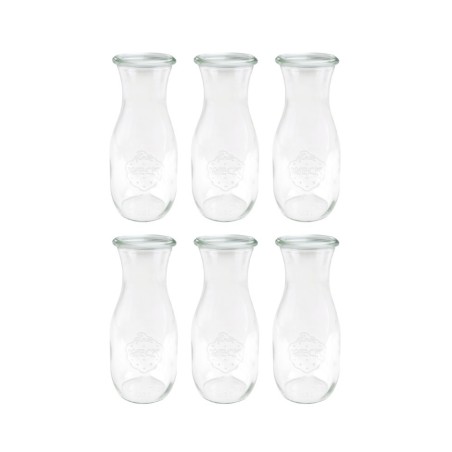 Słoiki WECK 6szt/ żaroodporna KARAFKA 1l 1062ml BUTELKA