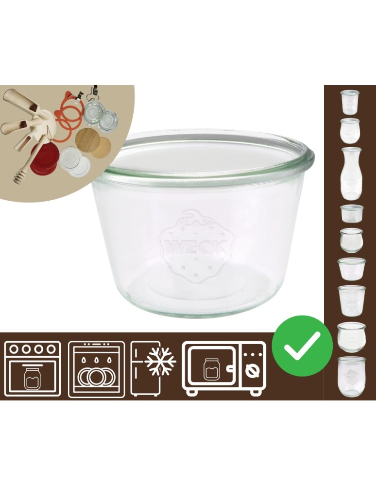 Słoiki i butelki - Słoiki WECK / żaroodporny słoik 370ml MOLD - product MODO24.PL 30