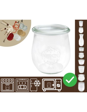 Słoiki i butelki - Słoiki WECK / żaroodporny słoik 220ml TULIP - product 30