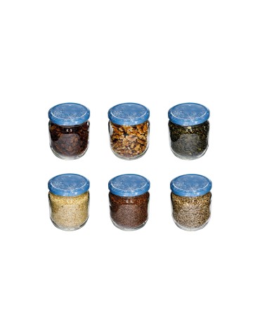 Słoiki - Słoik 425 ml zwykły · Pokrywka (⌀82) z grafiką “śnieżynka” · 6 sztuk - product 7