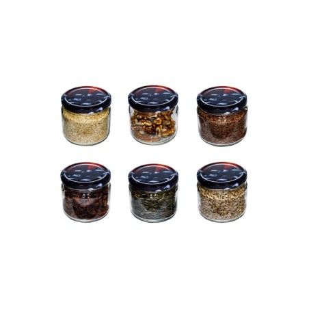 Słoiki 330 ml????Pokrywki z Grafiką Owocową????Komplet 6 Sztuk