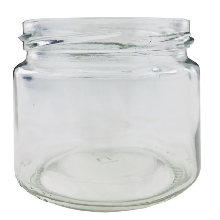 Słoik 330 ml zwykły????Pokrywka (⌀82) z grafiką “Śnieżynka”????6-pak