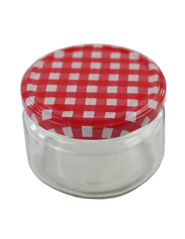 Słoiki - Słoik zwykły 250 ml · Pokrywka (⌀82) z grafiką “Karo” · 6-pak - product 13