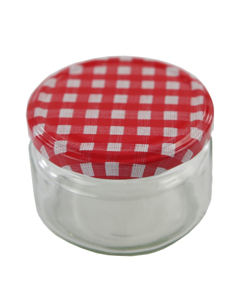 Słoiki - Słoik zwykły 250 ml · Pokrywka (⌀82) z grafiką “Karo” · 6-pak - product MODO24.PL 13