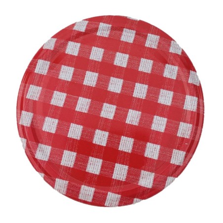 Słoiki Śniadaniowe 250 ml????6-pak????Pokrywki "Obrusiki Karo"