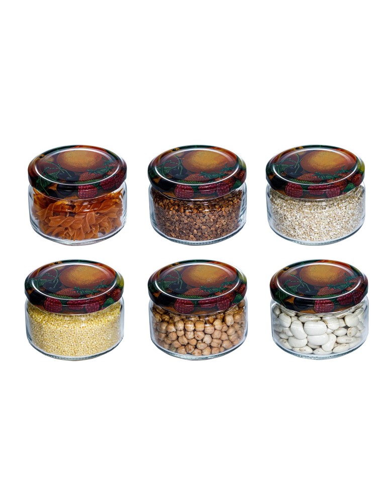 Słoiki - Słoik zwykły 250 ml · Wieczko (⌀82) z grafiką “pomarańcza” · 6-pak - product MODO24.PL 9