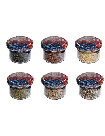 Słoiki - Słoik zwykły 250 ml · Wieczko (⌀82) z grafiką “alpejską” · 6-pak - product 11