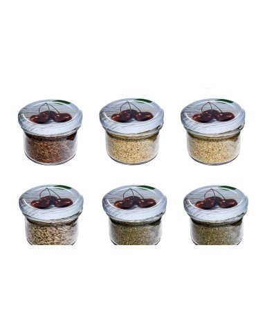 Słoiki - Słoik zwykły 235 ml · Wieczko (⌀82) z grafiką “czereśnia” · 6-pak - product 11