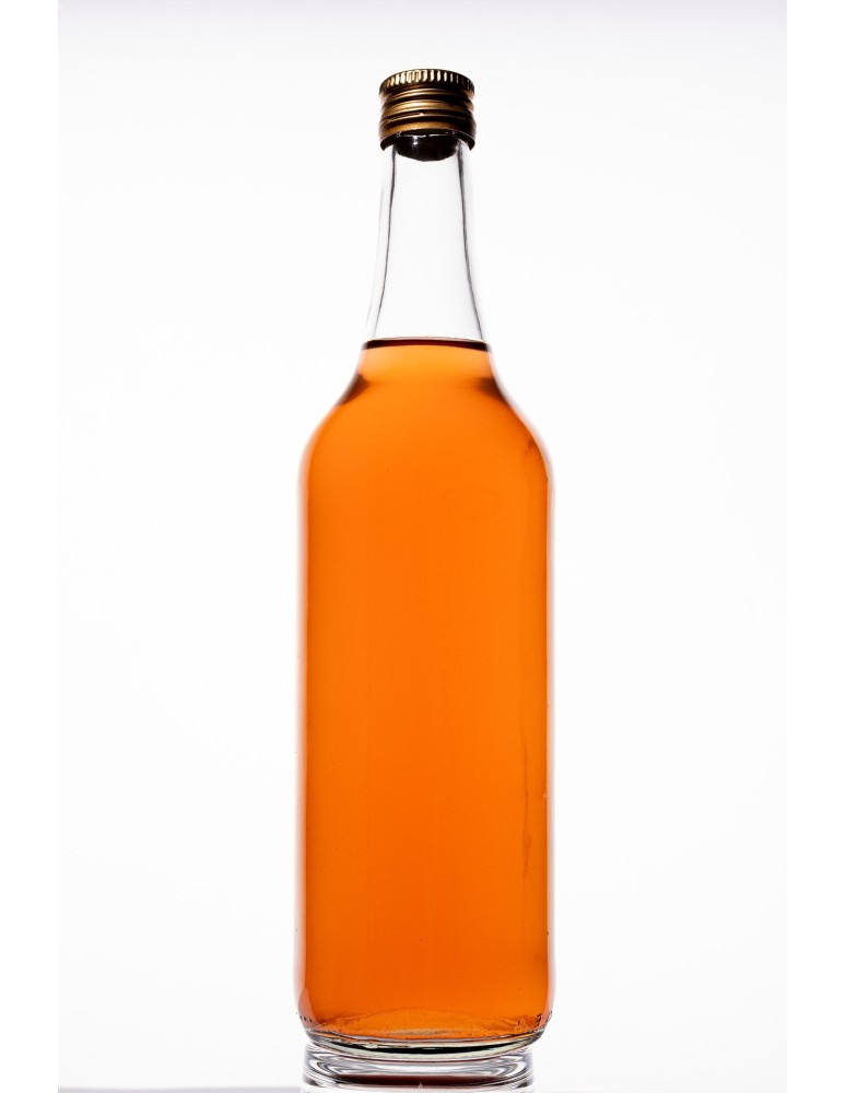 Szklane butelki na alkohol - galoniki - Butelka monopolowa 700 ml z gwintem fi 28 mm · złota nakrętka · Komplet 6 sztuk - product MODO24.PL 22