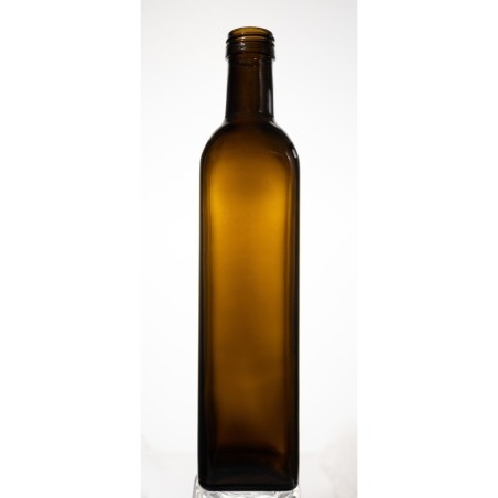 butelka na kwadratowa 500 ml fi31,5 zielona ze zło