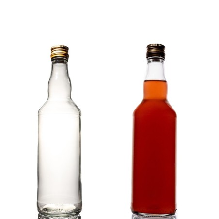 butelka 500 ml fi 28mm monopolowa ze złotą nakrętk