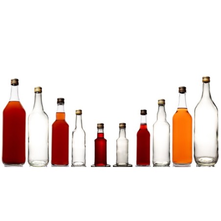 butelka 330 ml fi 28mm monopolowa ze złotą nakrętk