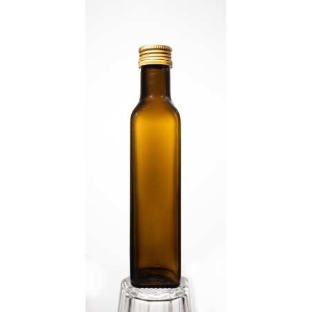 Butelka Marasca Oliwkowa  250 ml · fi 31,5 mm · złota nakrętka · 6 szt