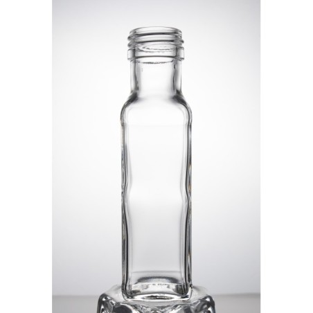 butelka na kwadratowa 100 ml fi31,5 transparentna