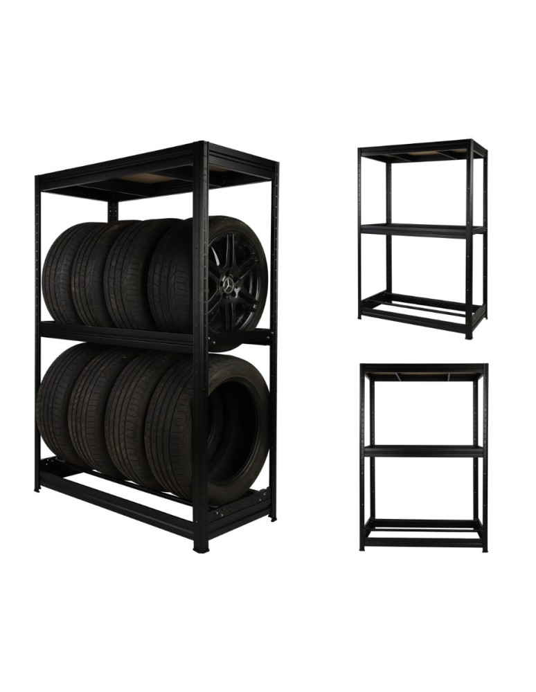 Regały na opony (półka) - Stojak na opony regał na koła OBROTOWE ROLKI 177X120X60 cm SOLIDNY POLSKI - product MODO24.PL 14