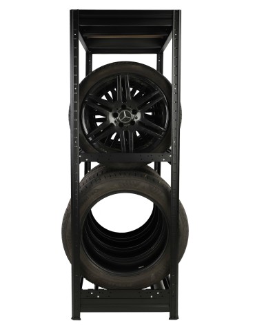 Regały na opony (półka) - Stojak na opony regał na koła OBROTOWE ROLKI 177X120X60 cm SOLIDNY POLSKI - product 17