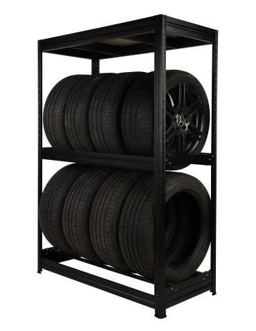 Regały na opony (półka) - Stojak na opony regał na koła OBROTOWE ROLKI 177X120X60 cm SOLIDNY POLSKI - product 18
