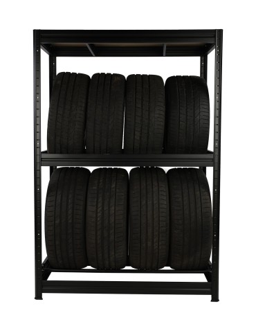 Regały na opony (półka) - Stojak na opony regał na koła OBROTOWE ROLKI 177X120X60 cm SOLIDNY POLSKI - product 19