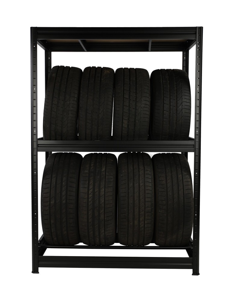 Regały na opony (półka) - Stojak na opony regał na koła OBROTOWE ROLKI 177X120X60 cm SOLIDNY POLSKI - product MODO24.PL 19