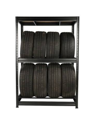 Regały na opony (półka) - Stojak na opony regał na koła OBROTOWE ROLKI 177X120X60 cm SOLIDNY POLSKI - product 27