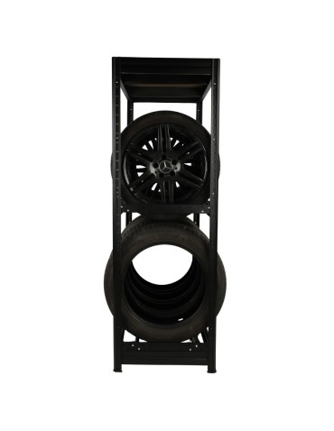 Regały na opony (półka) - Stojak na opony regał na koła OBROTOWE ROLKI 177X120X60 cm SOLIDNY POLSKI - product 29