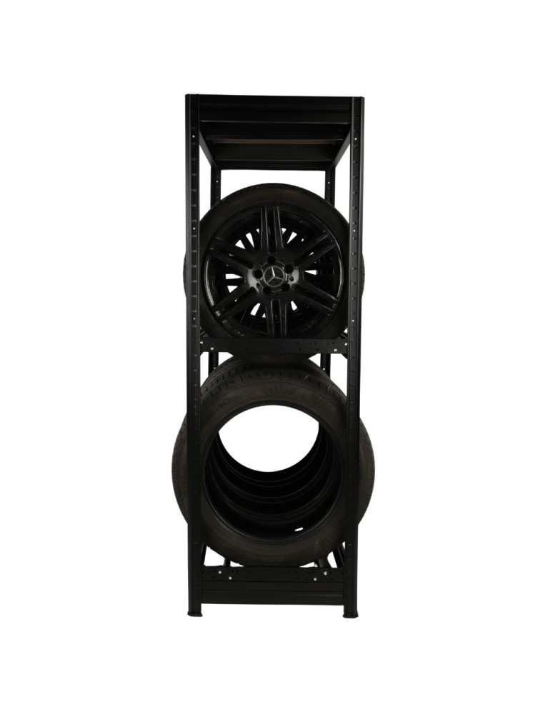 Regały na opony (półka) - Stojak na opony regał na koła OBROTOWE ROLKI 177X120X60 cm SOLIDNY POLSKI - product MODO24.PL 29