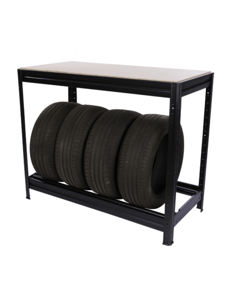 Regały na opony (półka) - Stojak na opony regał na koła OBROTOWE ROLKI 87X120X60 cm SOLIDNY POLSKI - product MODO24.PL 5