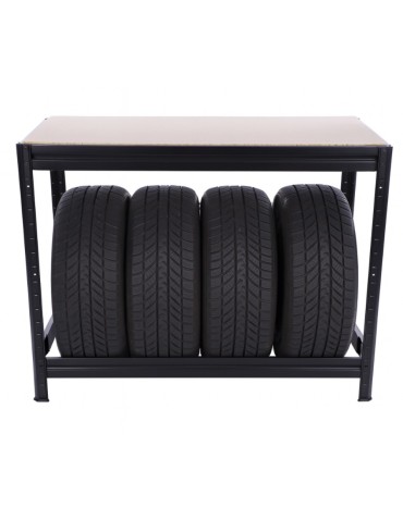 Regały na opony (półka) - Stojak na opony regał na koła OBROTOWE ROLKI 87X120X60 cm SOLIDNY POLSKI - product 6