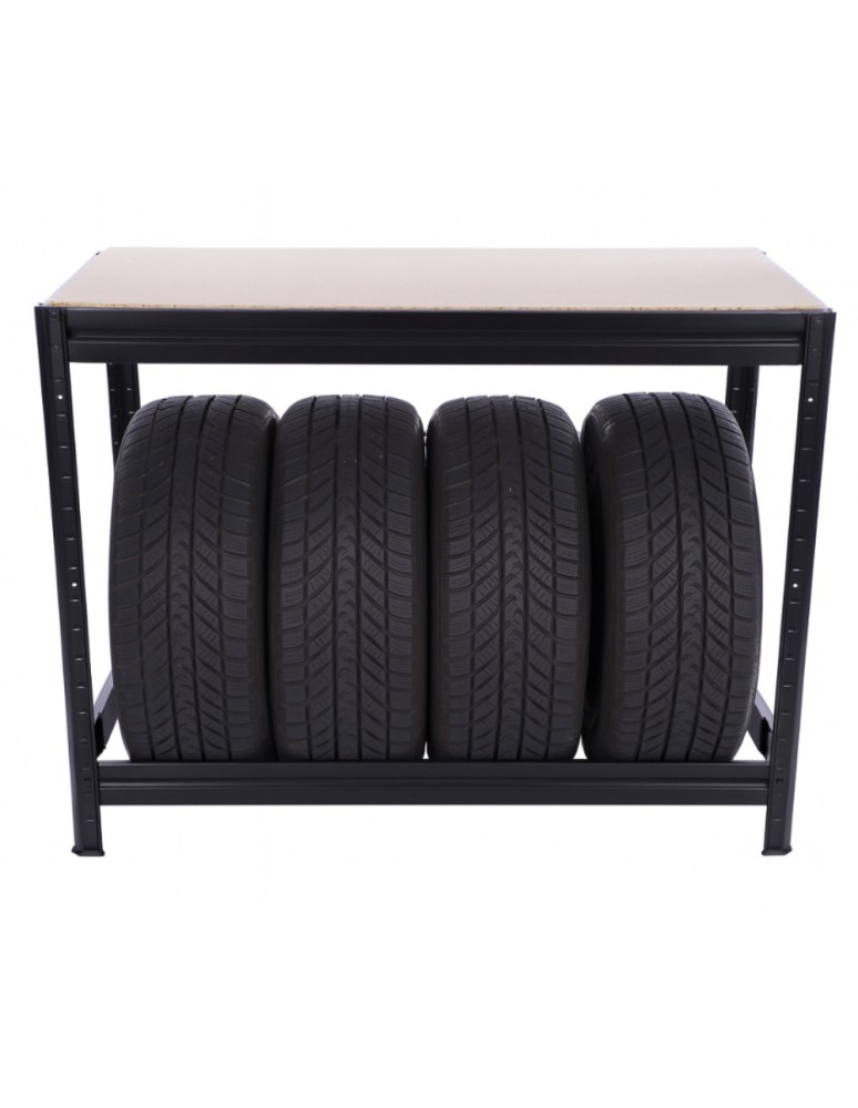 Regały na opony (półka) - Stojak na opony regał na koła OBROTOWE ROLKI 87X120X60 cm SOLIDNY POLSKI - product MODO24.PL 6