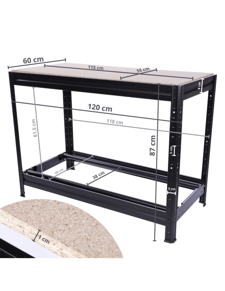 Regały na opony (półka) - Stojak na opony regał na koła OBROTOWE ROLKI 87X120X60 cm SOLIDNY POLSKI - product MODO24.PL 7