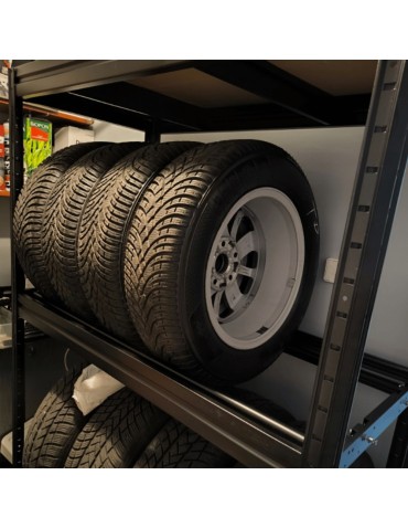 Regały na opony (półka) - Stojak na opony regał na koła OBROTOWE ROLKI 87X120X60 cm SOLIDNY POLSKI - product 15