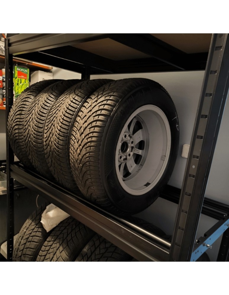Regały na opony (półka) - Stojak na opony regał na koła OBROTOWE ROLKI 87X120X60 cm SOLIDNY POLSKI - product MODO24.PL 15