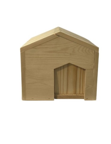 Dom dla jeży - Domek dla jeża naturalny drewniany EKO 25x36x27 cm budka ogrodowa zimowa - product 4