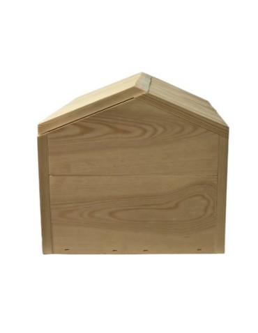 Dom dla jeży - Domek dla jeża naturalny drewniany EKO 25x36x27 cm budka ogrodowa zimowa - product 5