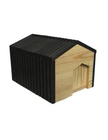 Domek dla jeża drewniany EKO impregnowany 25x36x27 cm schronienie zimowe - product 2