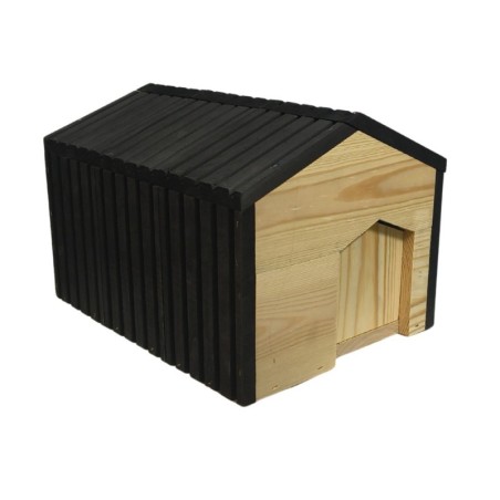 Domek dla jeża drewniany EKO impregnowany 25x36x27 cm schronienie zimowe