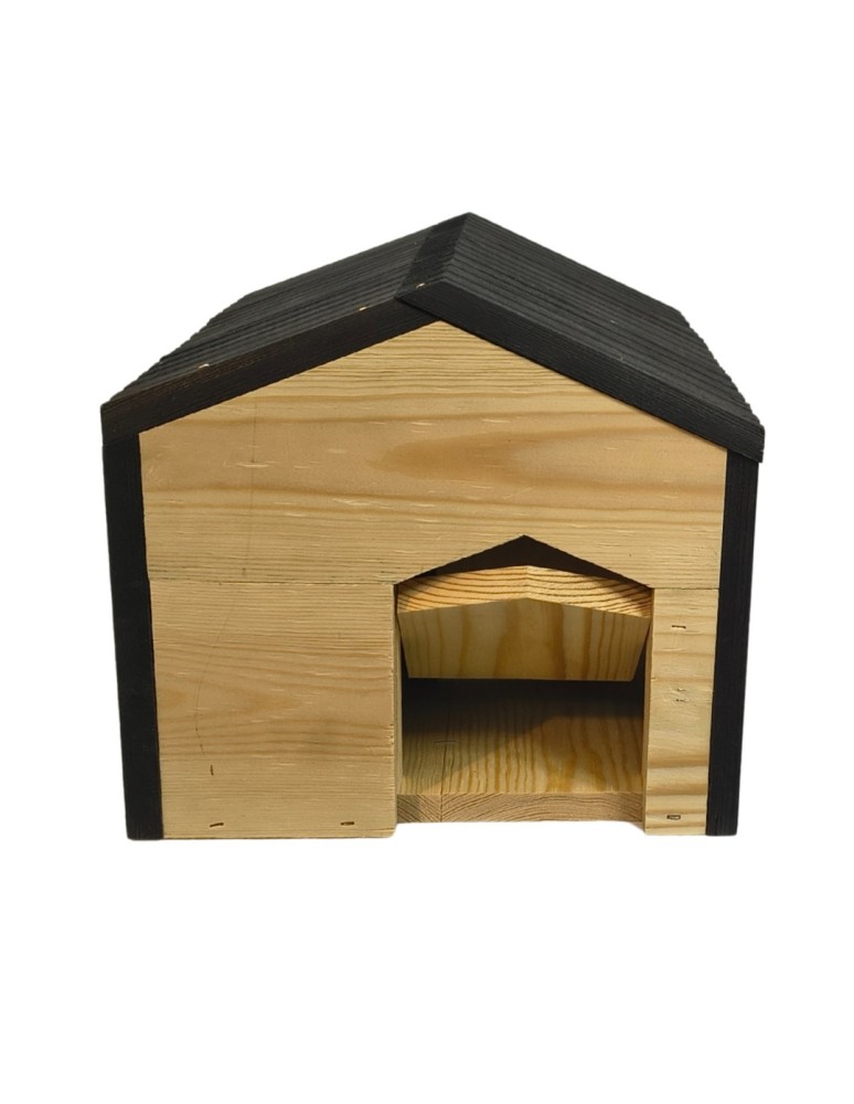 Dom dla jeży - Domek dla jeża drewniany EKO impregnowany 25x36x27 cm schronienie zimowe - product MODO24.PL 6