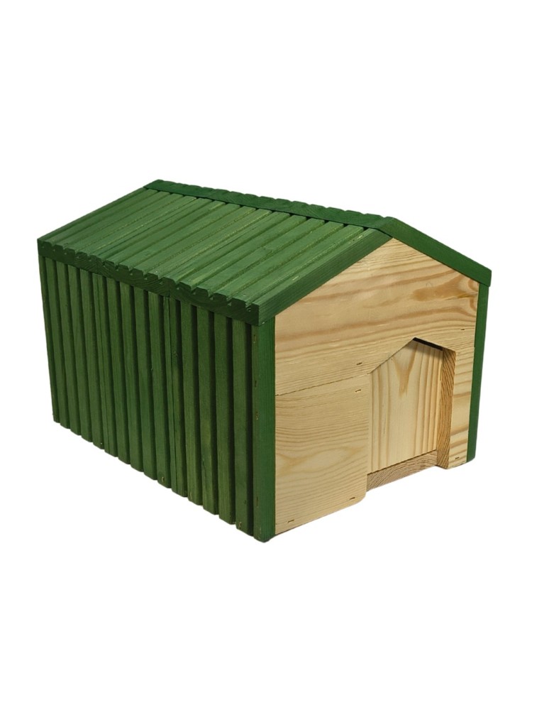 Dom dla jeży - Domek dla jeża EKO impregnowany 25x36x27 cm legowisko ogrodowe zimowe - product MODO24.PL 2