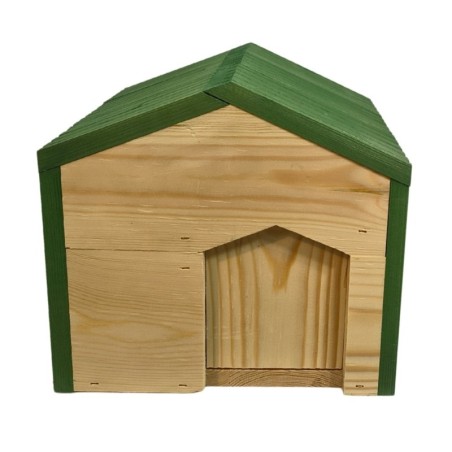 Domek dla jeża EKO impregnowany 25x36x27 cm legowisko ogrodowe zimowe