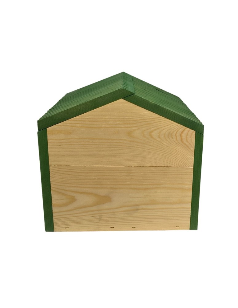 Dom dla jeży - Domek dla jeża EKO impregnowany 25x36x27 cm z siankiem i miseczką legowisko - product MODO24.PL 5