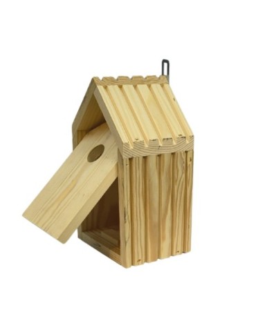 Budki Lęgowe - Budka lęgowa dla ptaków sikorek kosa WLOT A 2,8 cm ZMONTOWANA lamele drewno eko - product 6