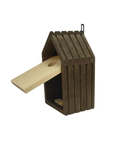 Budki Lęgowe - Budka lęgowa dla ptaków sikorek kosa WLOT A 2,8 cm ZMONTOWANA lamele impregnat - product 6