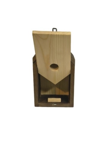 Budki Lęgowe - Budka lęgowa dla ptaków sikorek kosa WLOT A 2,8 cm ZMONTOWANA lamele impregnat - product 7