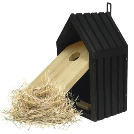 Budka lęgowa dla ptaków sikorek kosa WLOT A 2,8 cm ZMONTOWANA sianko IMPREGNAT