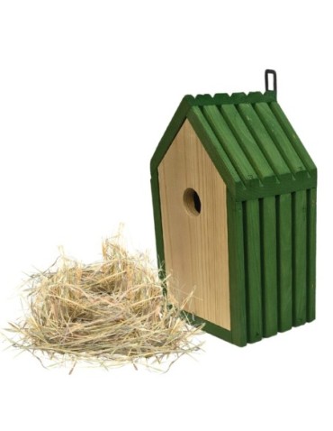 Budka lęgowa dla ptaków sikorek kosa WLOT A 2,8 cm GOTOWA sianko IMPREGNAT - product 2