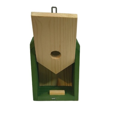 Budka lęgowa dla ptaków sikorek kosa WLOT A 2,8 cm GOTOWA sianko IMPREGNAT