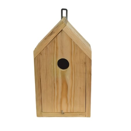 Budka lęgowa dla ptaków sikorek kosa WLOT A 2,8 cm ZMONTOWANA sianko DREWNO