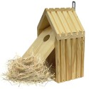 Budka lęgowa dla ptaków sikorek kosa WLOT A 2,8 cm ZMONTOWANA sianko DREWNO